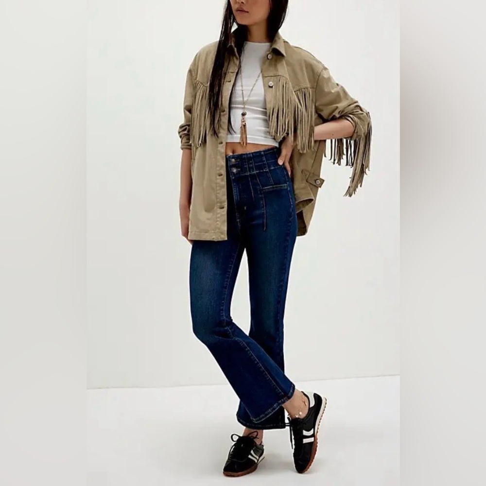 Free People Jayde Crop Flare Jeans